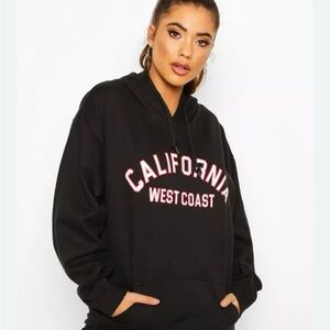 California West Coast Black Hoodie size M